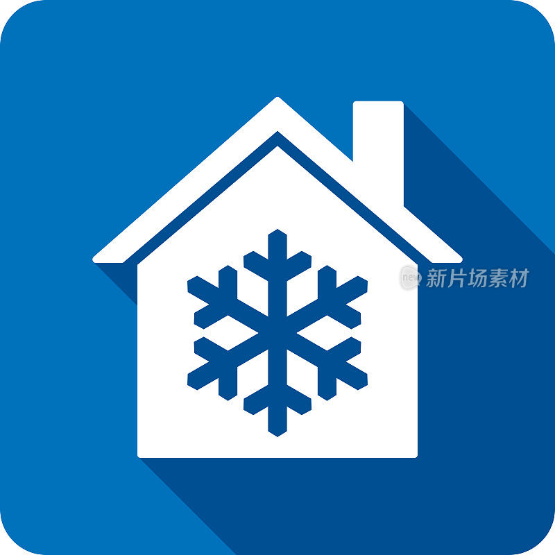 House Snowflake图标剪影